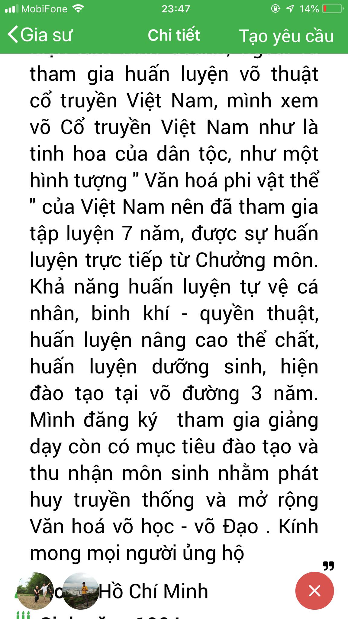 App Daykemtainha.vn Võ thuật